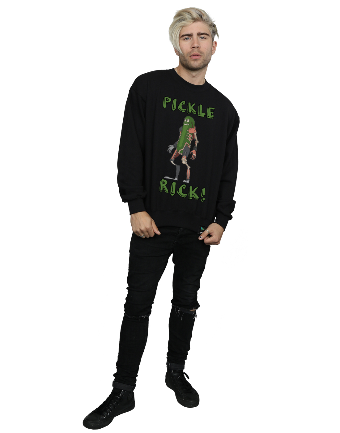 Absolute Cult hombre Rick And Morty Pickle Rick Camisa De Entrenamiento - Imagen 9 de 29