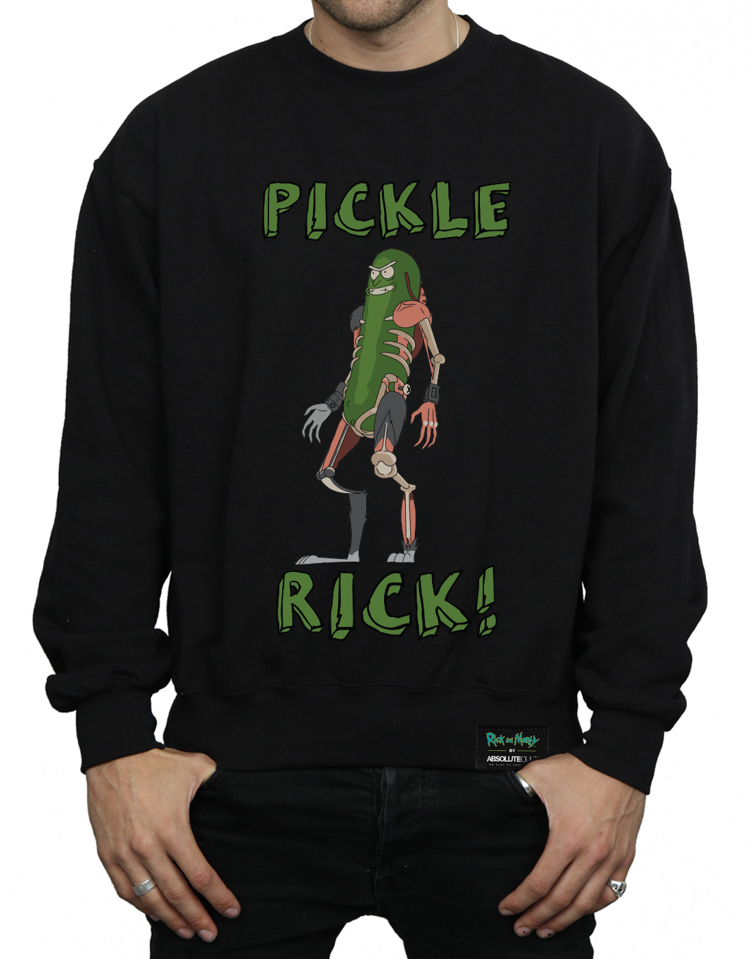 Absolute Cult hombre Rick And Morty Pickle Rick Camisa De Entrenamiento - Imagen 8 de 29