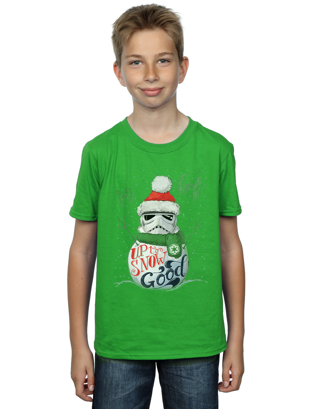 Star Wars Boys Stormtrooper Up To Snow Good T-Shirt - Picture 8 of 19
