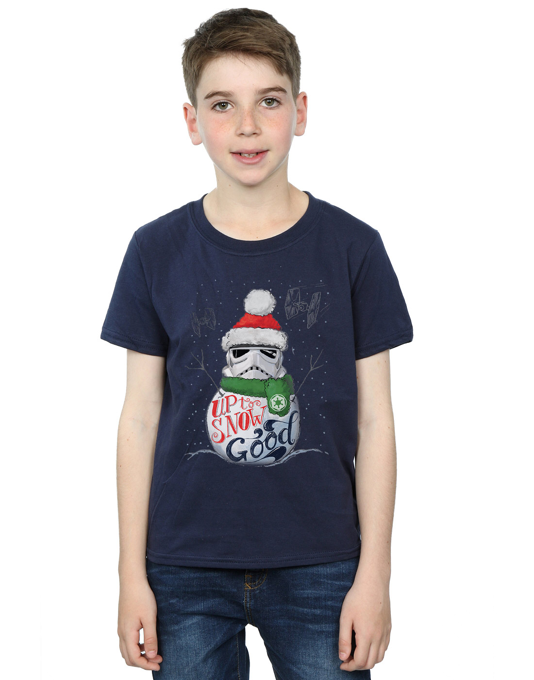 Star Wars Boys Stormtrooper Up To Snow Good T-Shirt - Picture 10 of 19