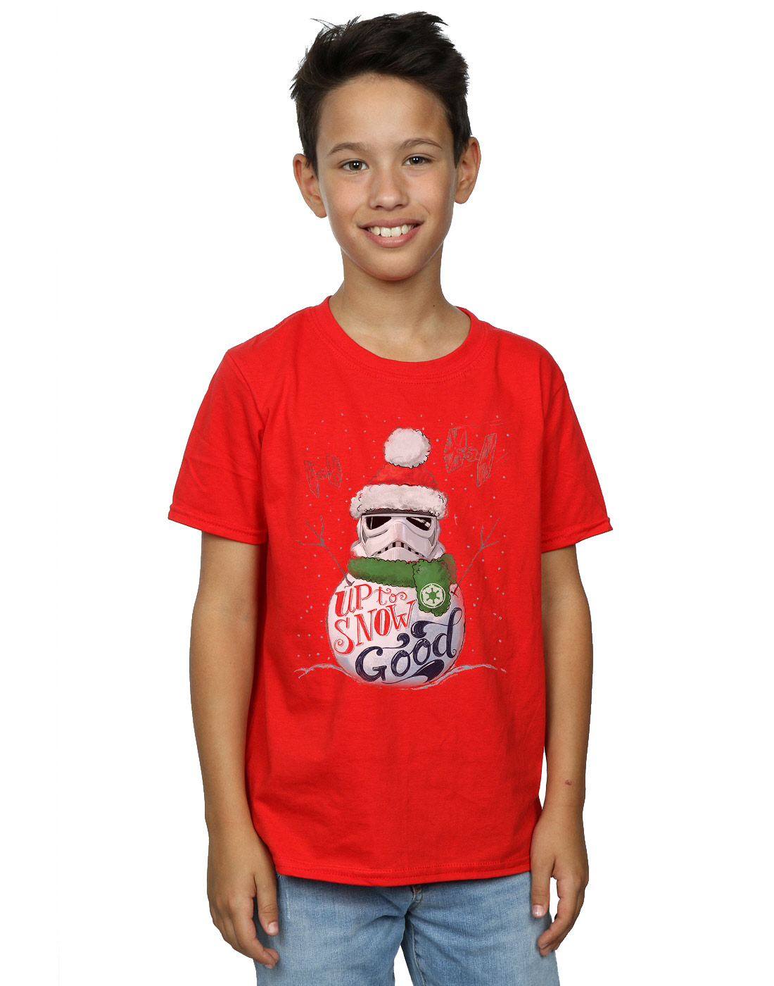 Star Wars Boys Stormtrooper Up To Snow Good T-Shirt - Picture 12 of 19