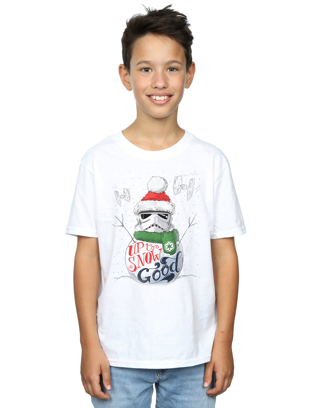 Star Wars Boys Stormtrooper Up To Snow Good T-Shirt - Picture 18 of 19