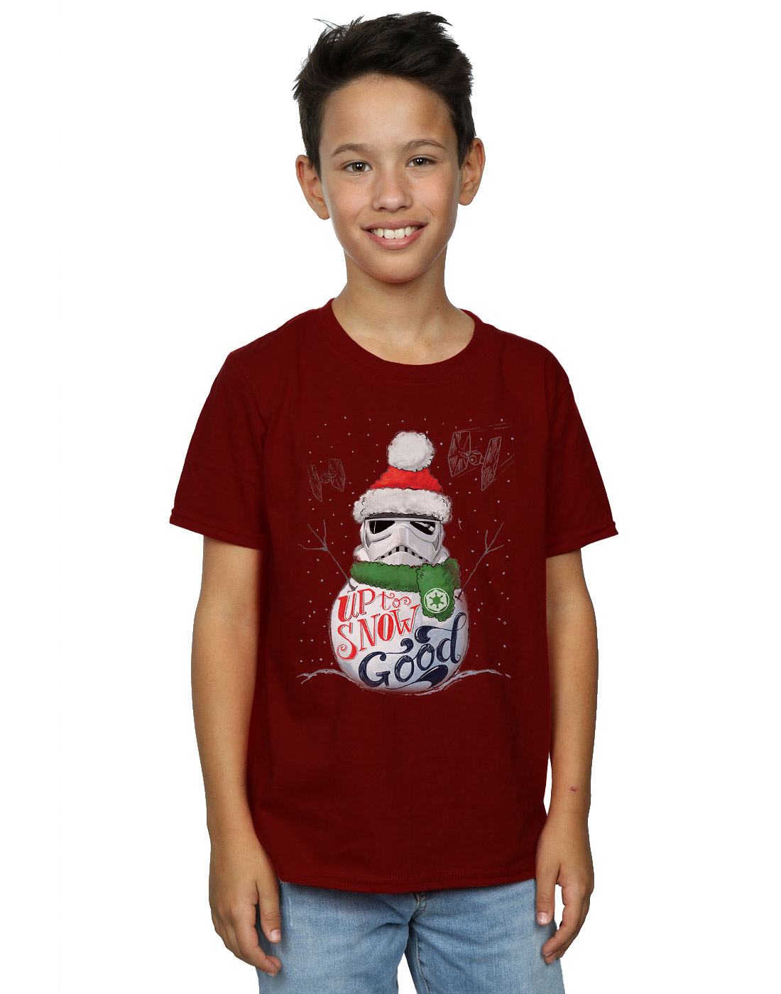 Star Wars Boys Stormtrooper Up To Snow Good T-Shirt - Picture 6 of 19
