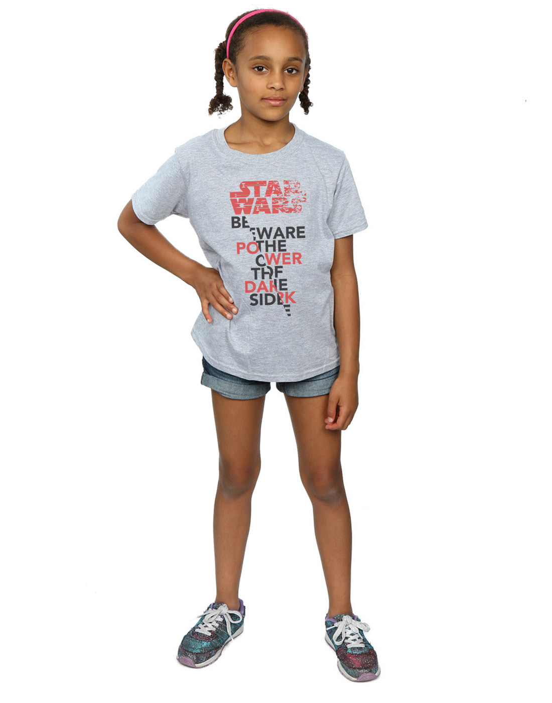 Star Wars Girls The Last Jedi Power Of The Dark Side T-Shirt - Picture 13 of 17