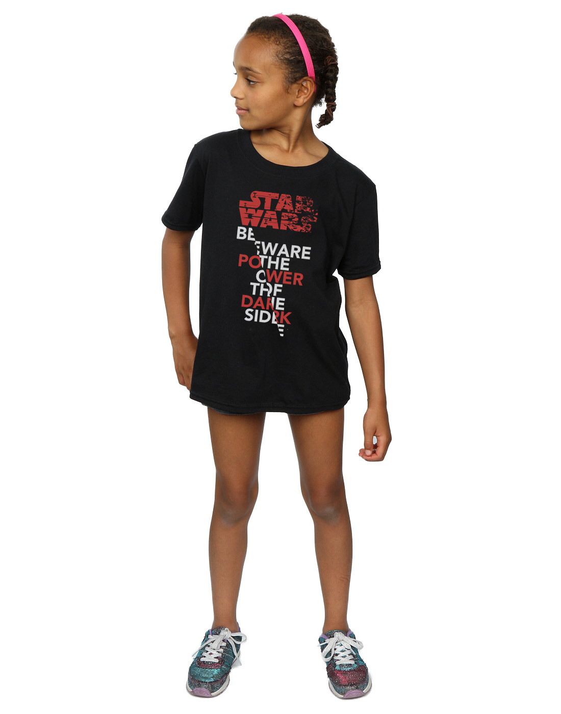 Star Wars Girls The Last Jedi Power Of The Dark Side T-Shirt - Picture 9 of 17