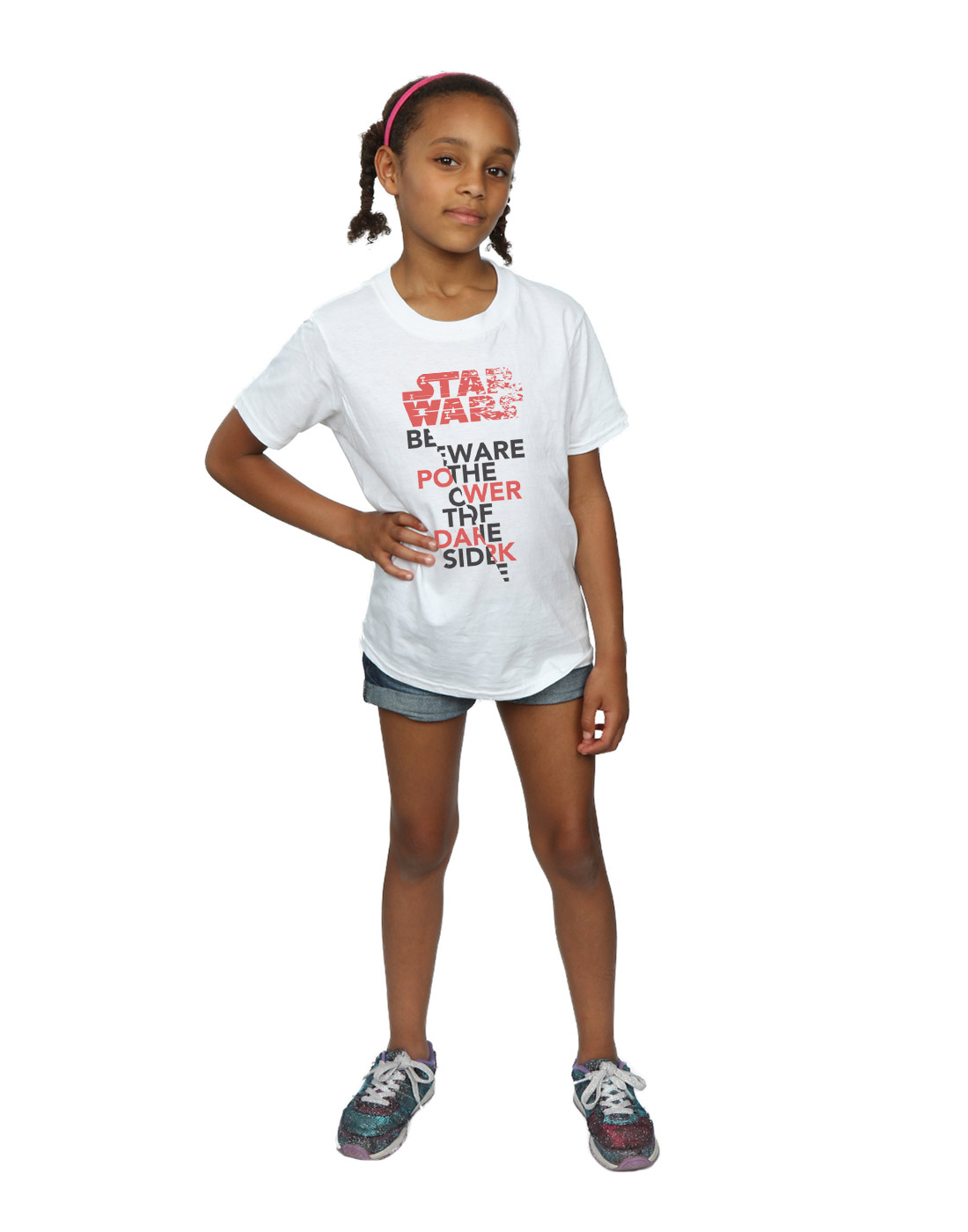 Star Wars Girls The Last Jedi Power Of The Dark Side T-Shirt - Picture 17 of 17
