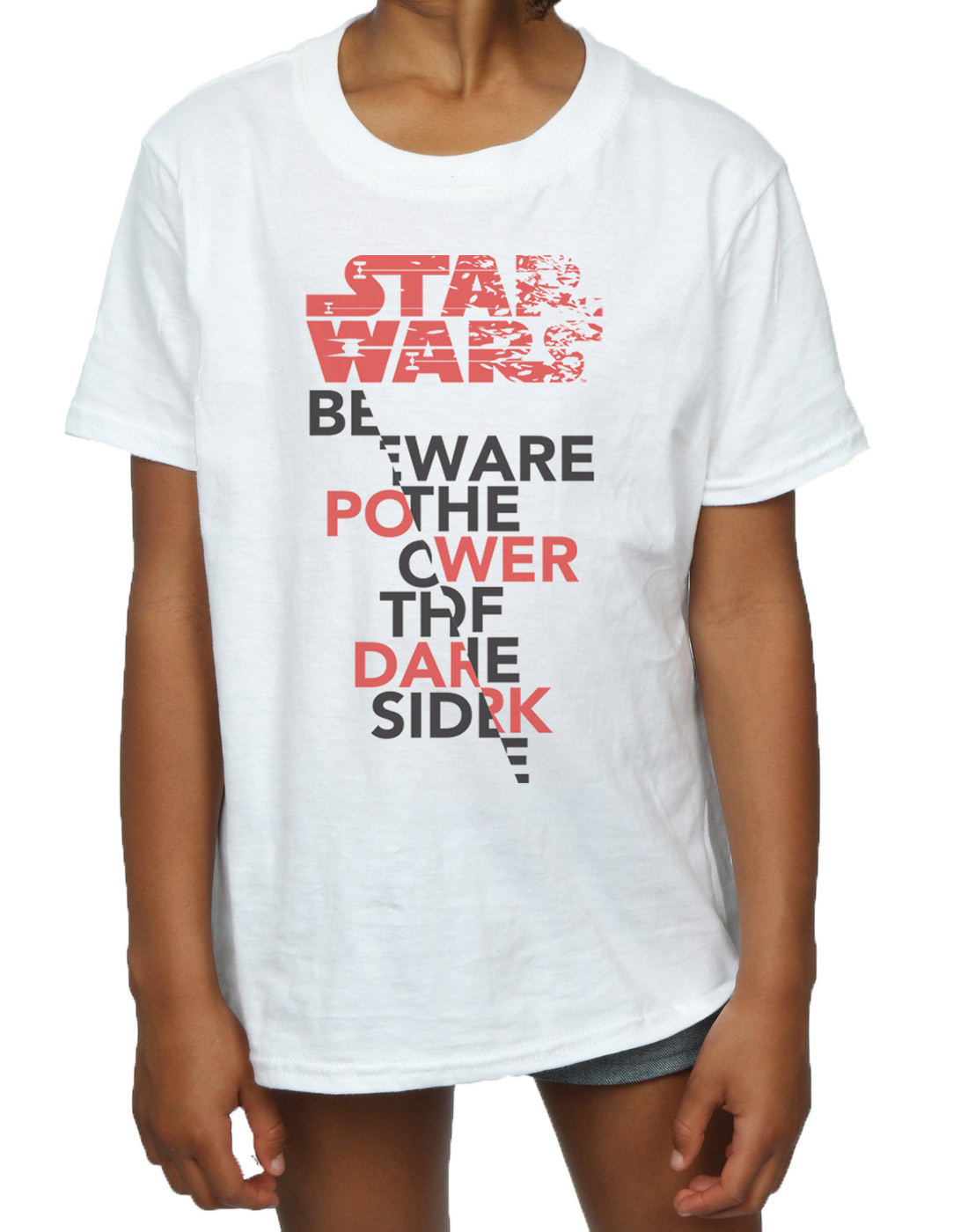 Star Wars Girls The Last Jedi Power Of The Dark Side T-Shirt - Picture 16 of 17