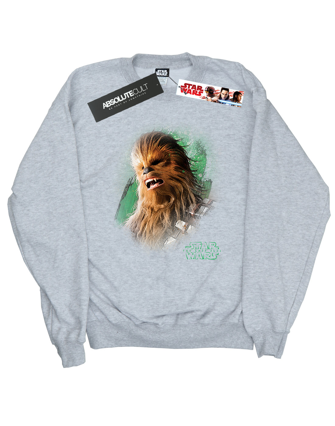 Star Wars Girls The Last Jedi Chewbacca Brushed Sweatshirt - Picture 11 of 13