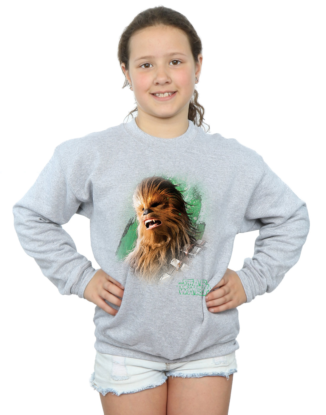 Star Wars Girls The Last Jedi Chewbacca Brushed Sweatshirt - Picture 10 of 13