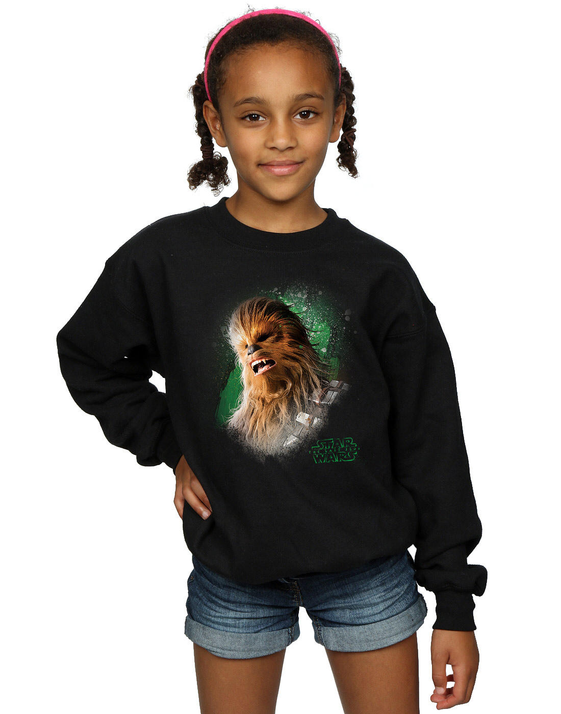 Star Wars Girls The Last Jedi Chewbacca Brushed Sweatshirt - Picture 6 of 13