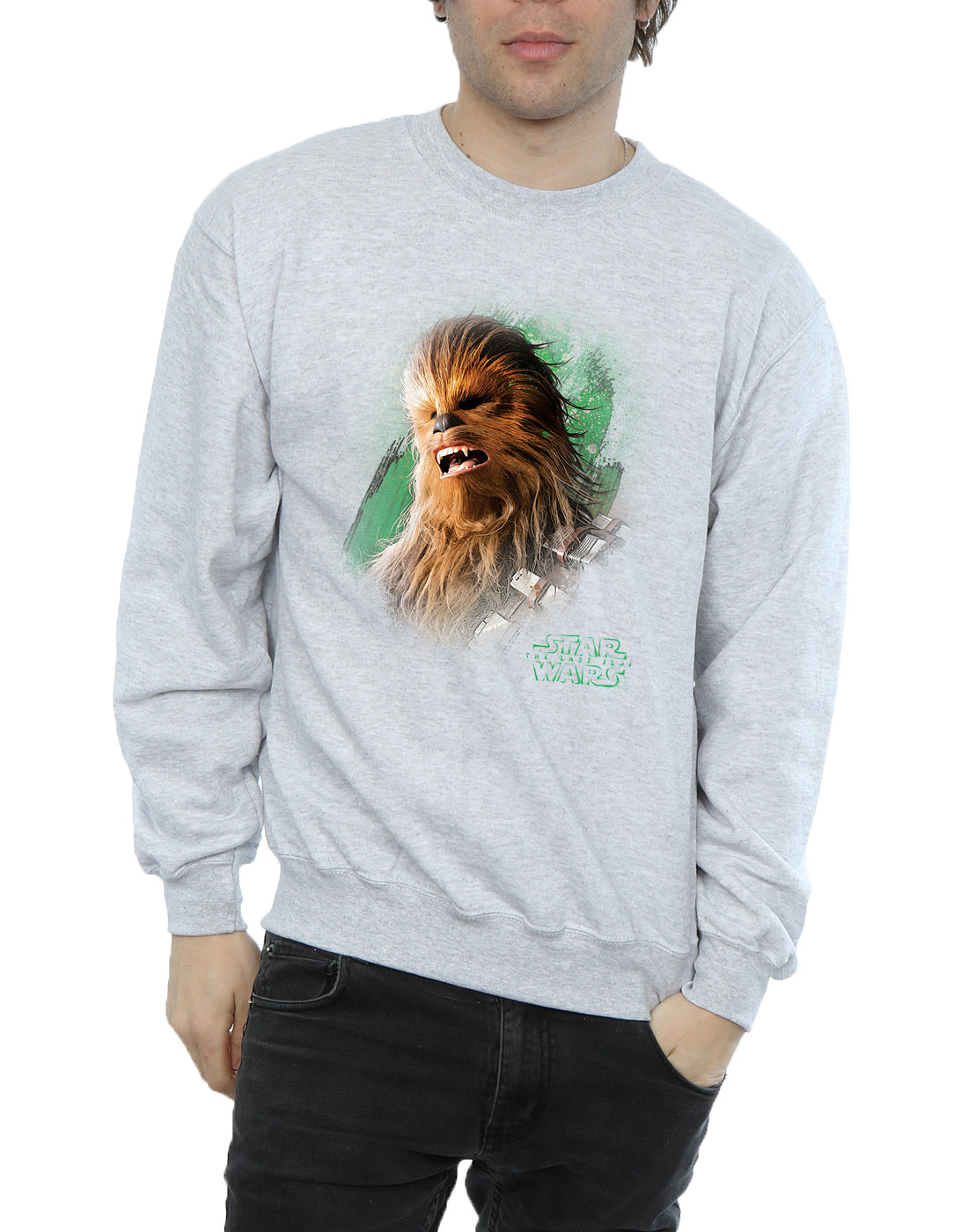 Star Wars Herren The Last Jedi Chewbacca Brushed Sweatshirt - Bild 12 von 13