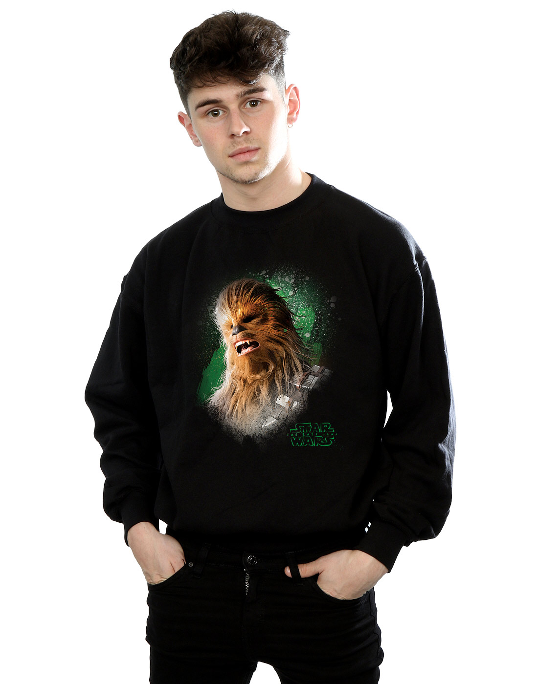 Star Wars Herren The Last Jedi Chewbacca Brushed Sweatshirt - Bild 6 von 13