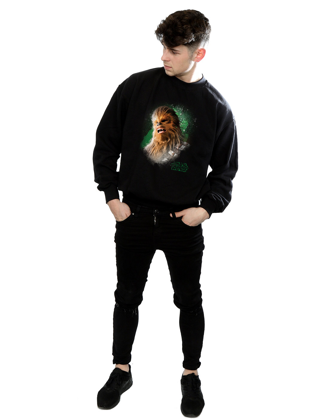 Star Wars Herren The Last Jedi Chewbacca Brushed Sweatshirt - Bild 9 von 13