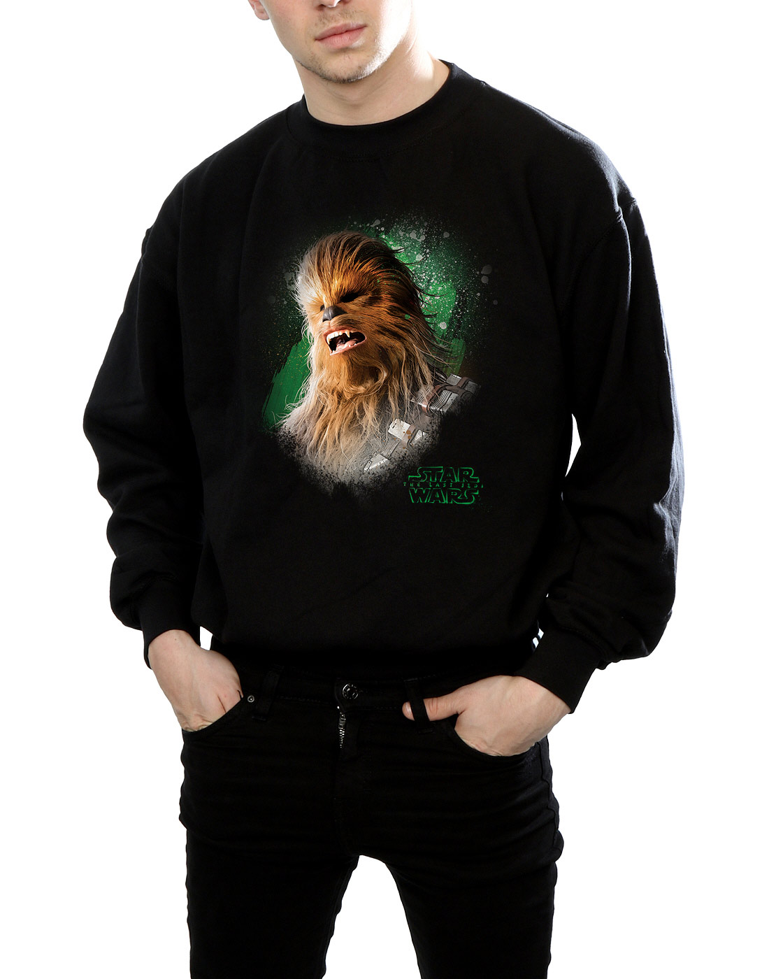 Star Wars Herren The Last Jedi Chewbacca Brushed Sweatshirt - Bild 8 von 13