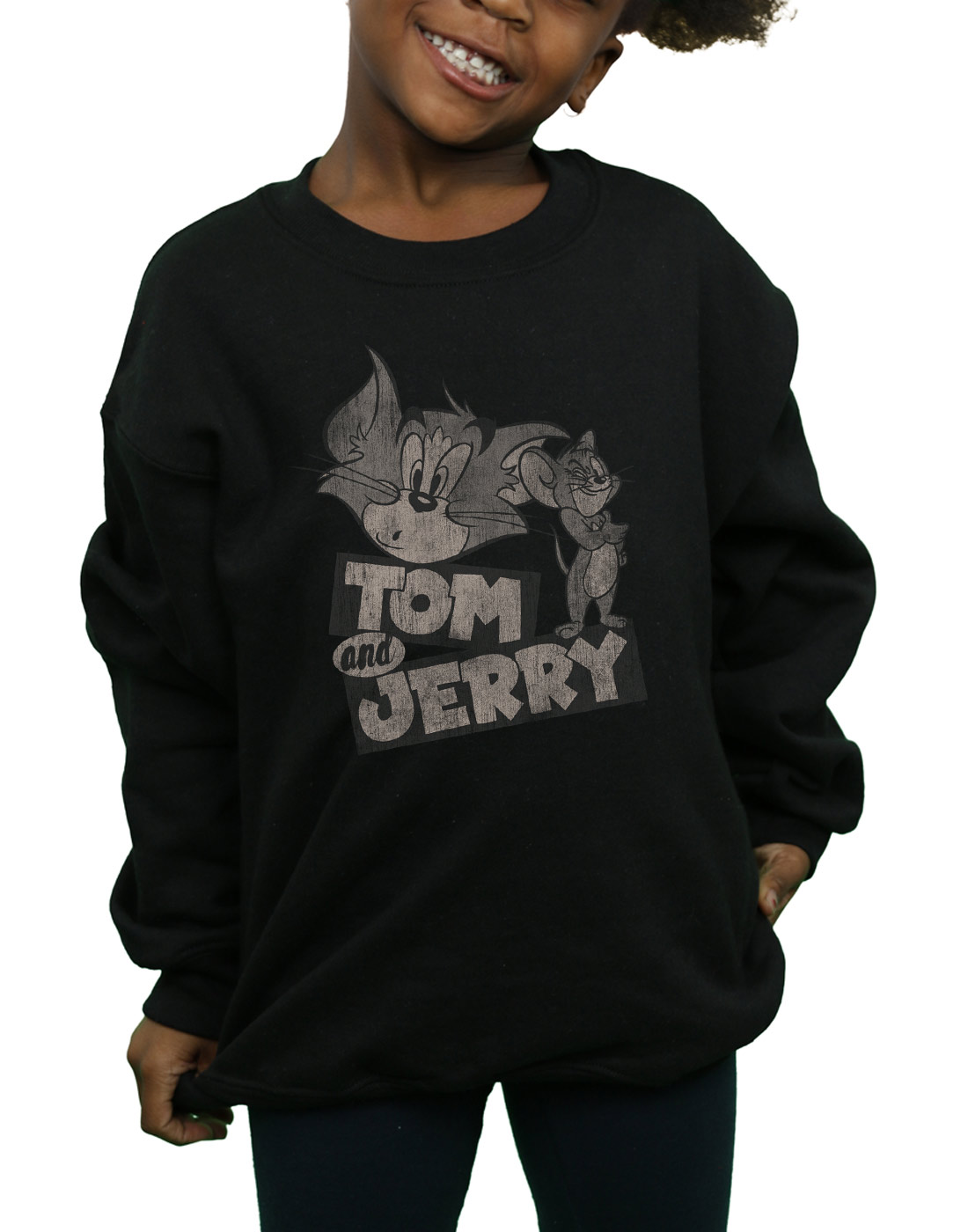 Tom and Jerry Bambine e ragazze Cartoon Wink Felpa - Foto 4 di 6
