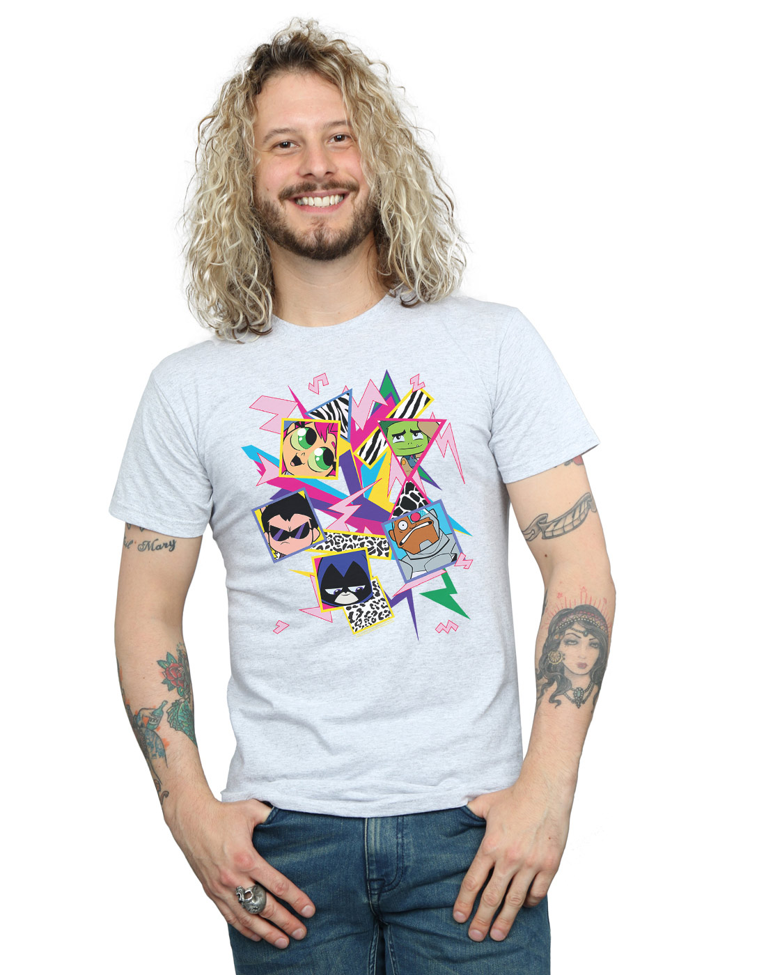DC Comics Hombre Teen Titans Go 80s Icons Camiseta - Imagen 6 de 9