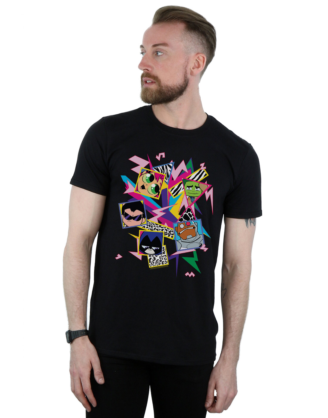 DC Comics Hombre Teen Titans Go 80s Icons Camiseta - Imagen 8 de 9