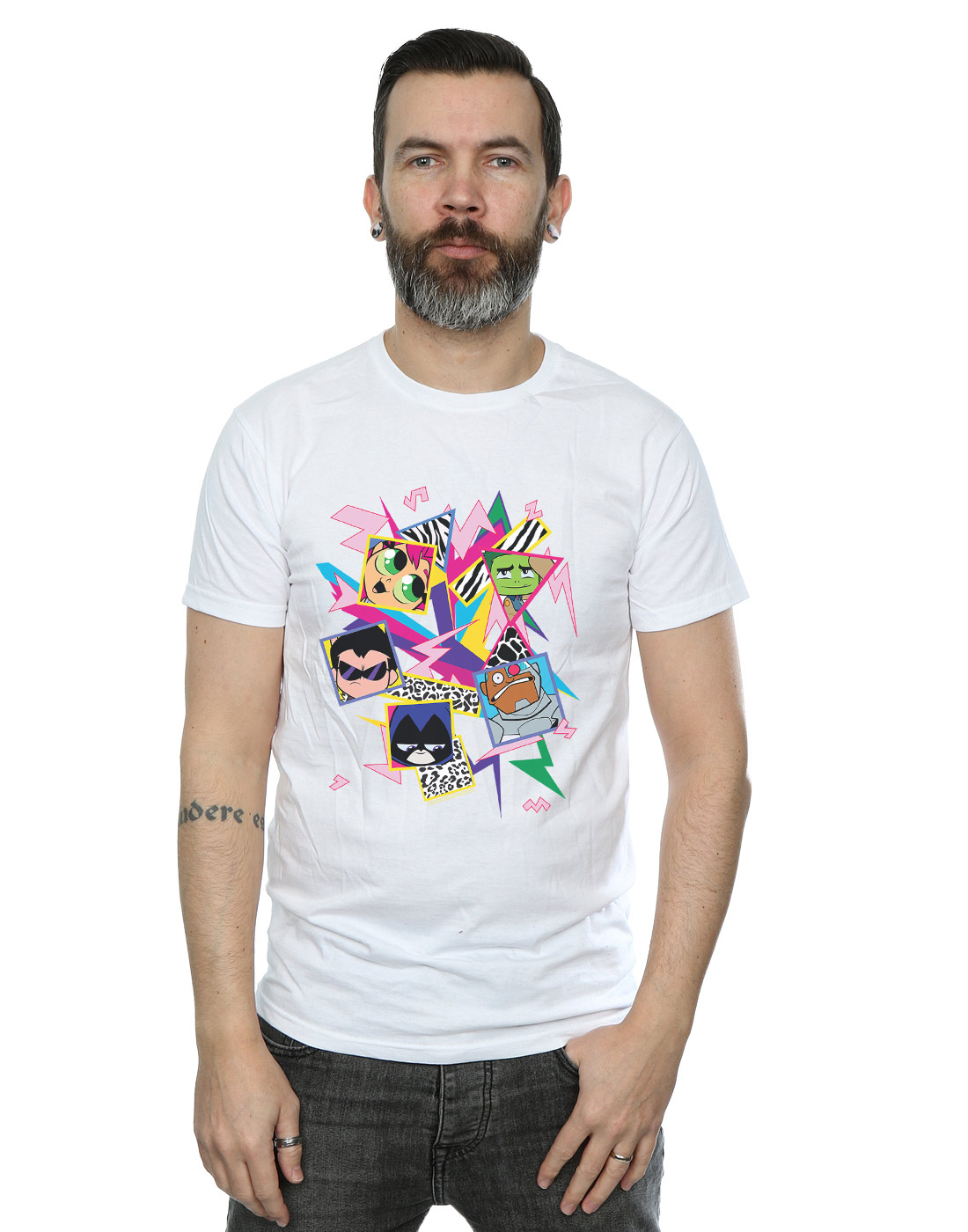 DC Comics Hombre Teen Titans Go 80s Icons Camiseta - Imagen 4 de 9