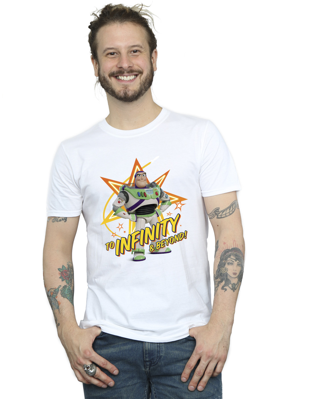 Disney Men's Toy Story Buzz To Infinity T-Shirt - Picture 10 of 11