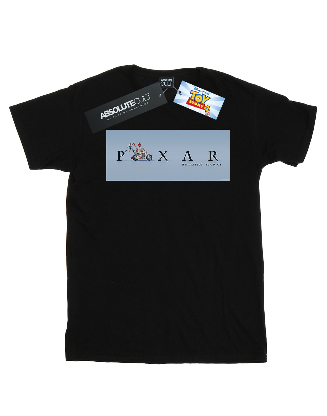 Disney Hombre Toy Story 4 Duke Caboom Pixar Studios Logo Camiseta - Imagen 7 de 7