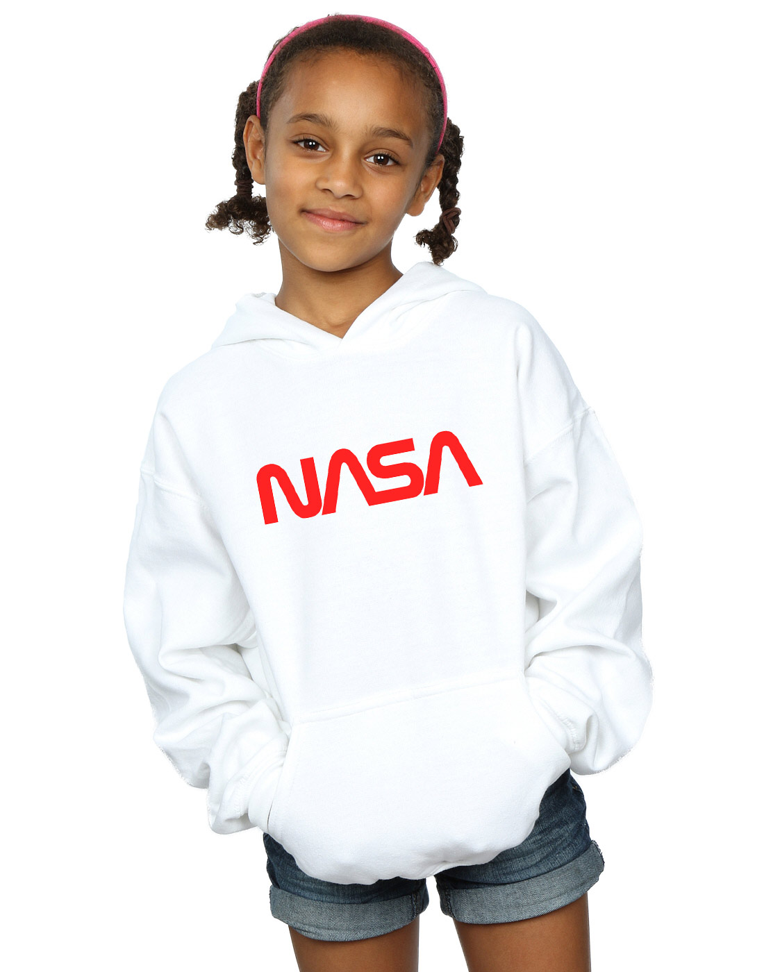 NASA Niñas Modern Logo Capucha - Imagen 7 de 18