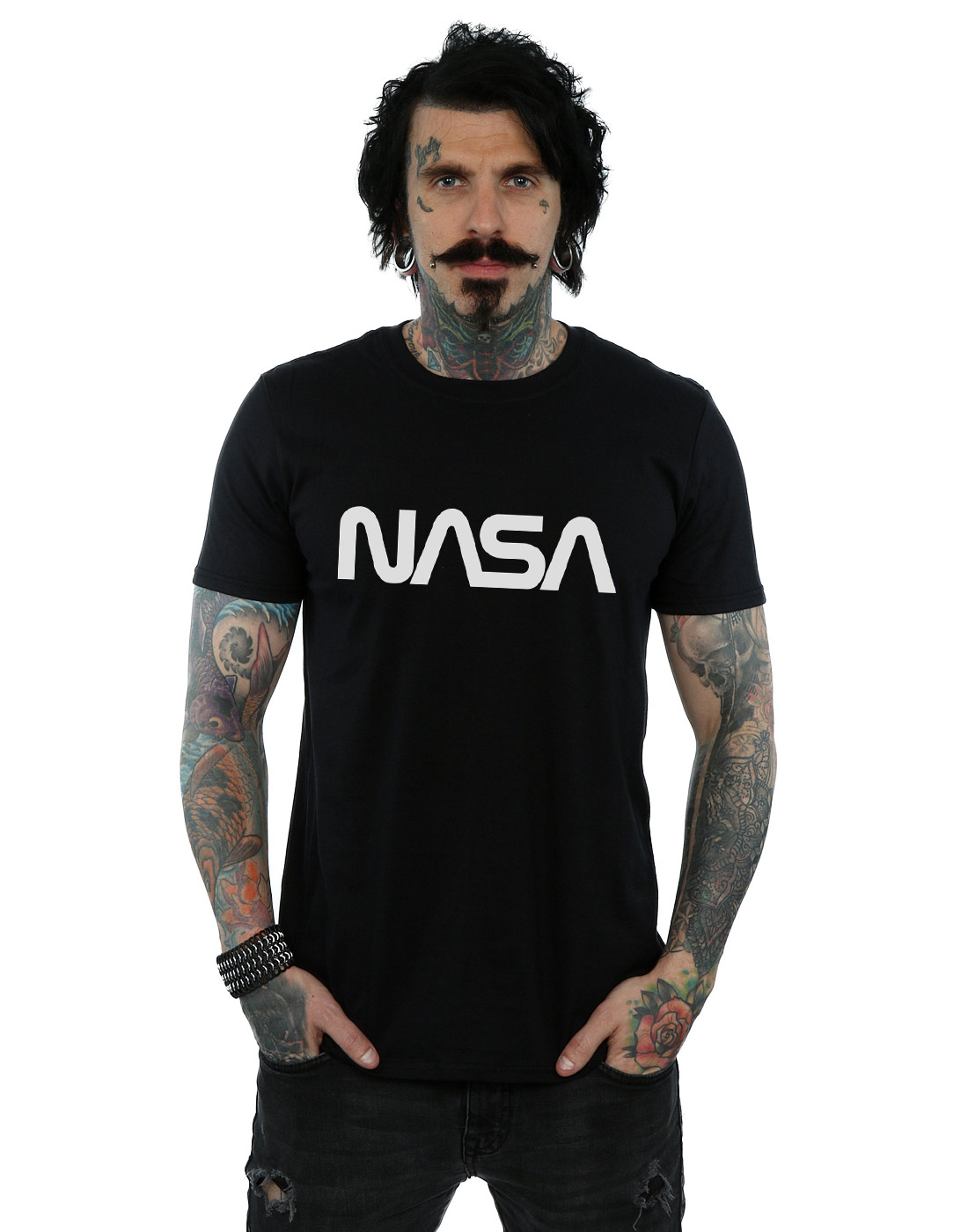 NASA Hombre Modern Logo Camiseta - Imagen 15 de 18