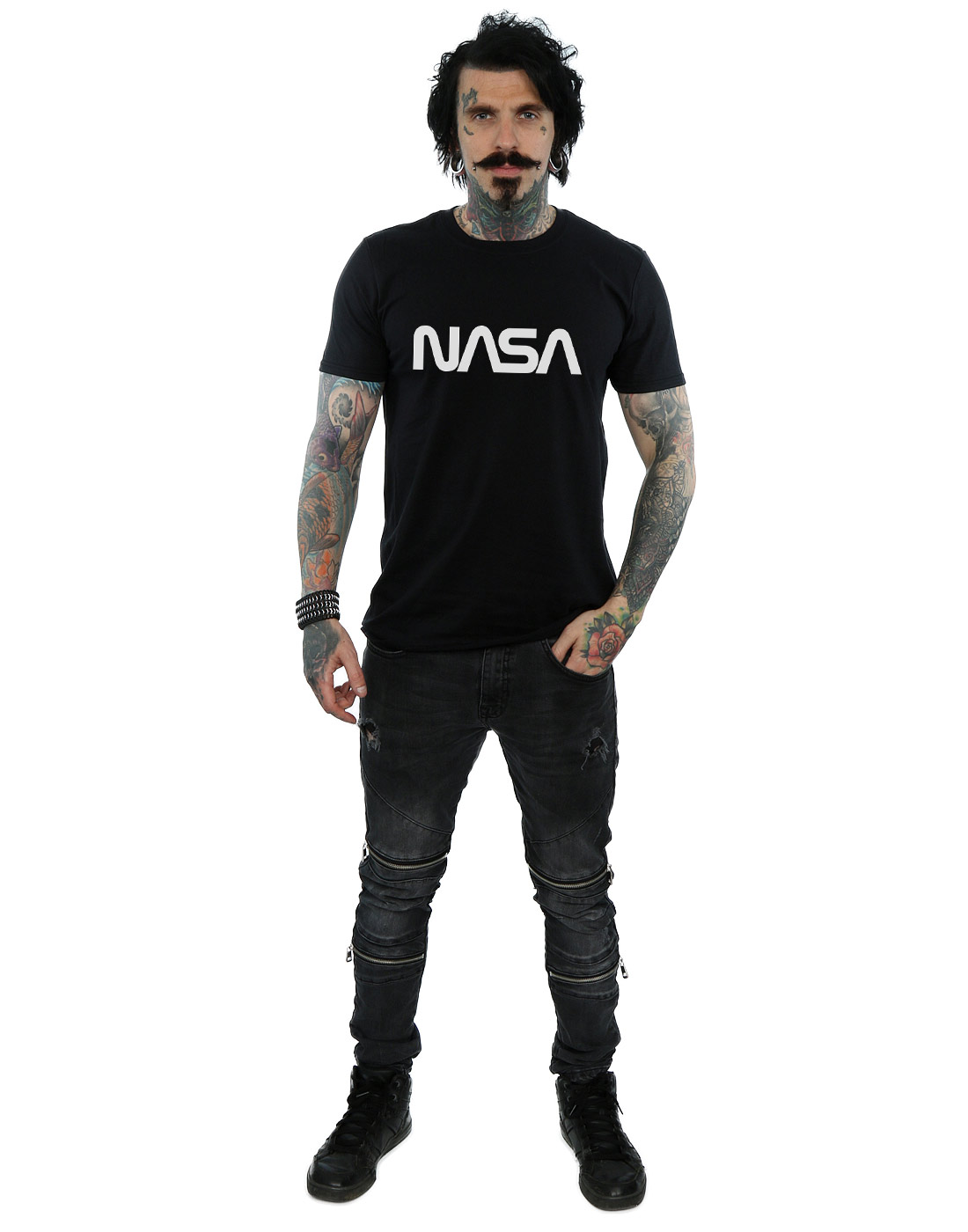 NASA Hombre Modern Logo Camiseta - Imagen 18 de 18