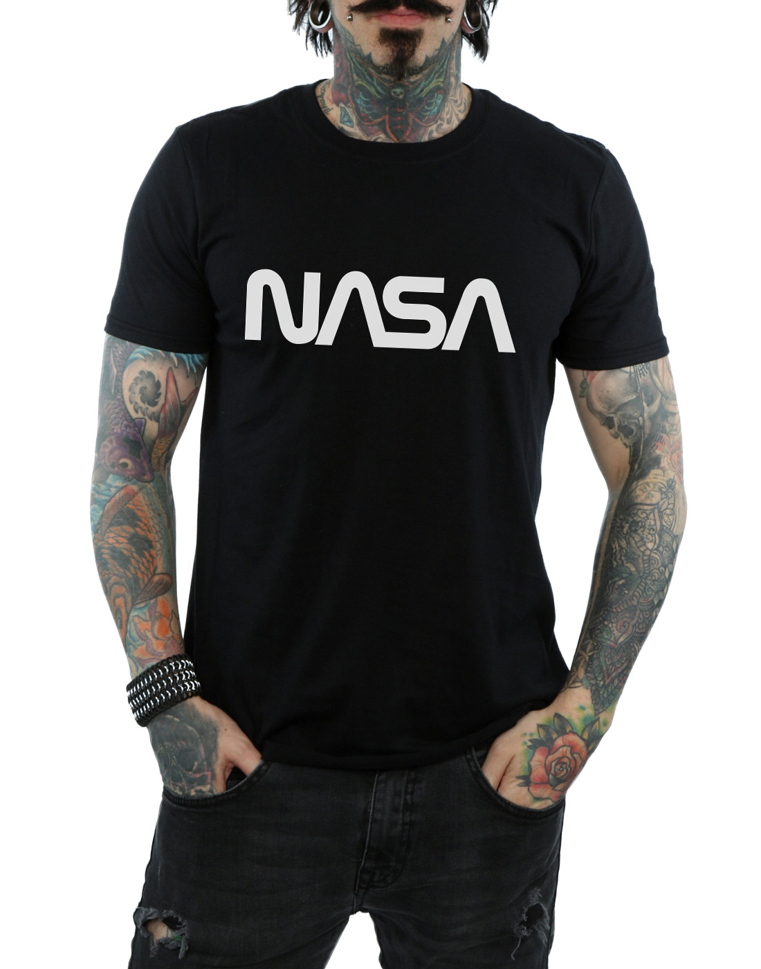 NASA Hombre Modern Logo Camiseta - Imagen 17 de 18
