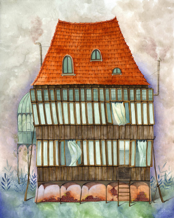 Colorhood Art Print Carina Davidoiu Anybody Home