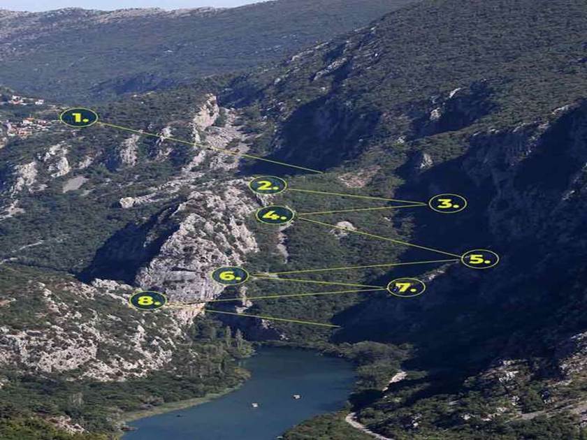 Ziplining Omis