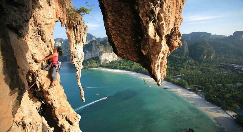 Rock Climbing at Railay Beach