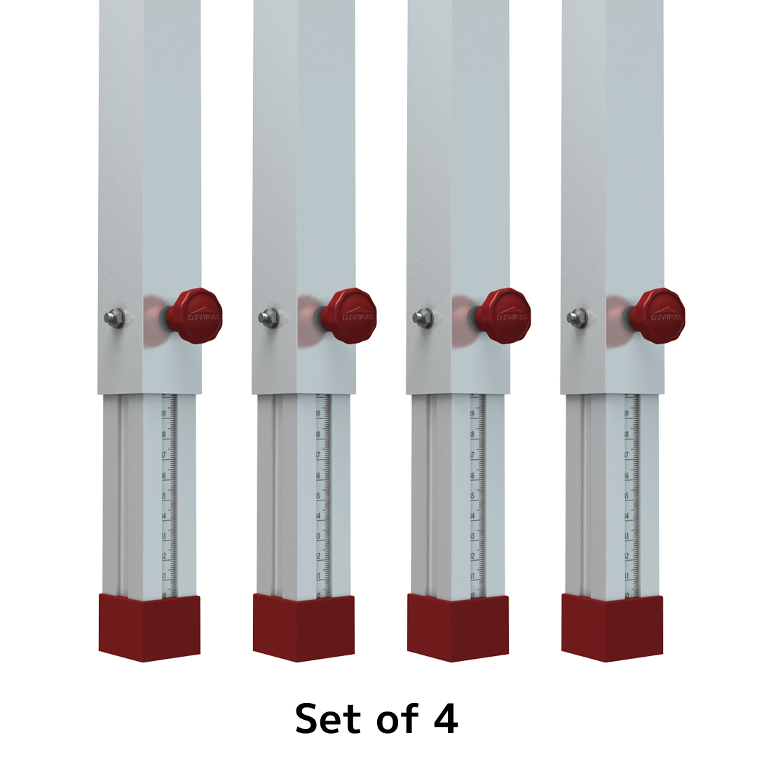 DuraTruss DURASTAGE Vario Leg Set 80-140cm (4 pcs) – ben-sett for scene