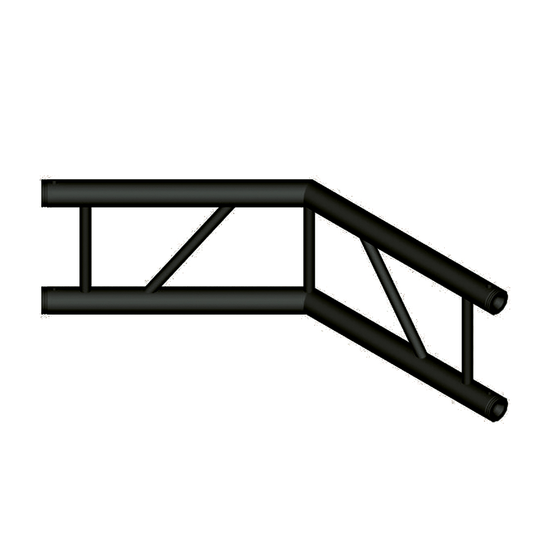 DuraTruss DT 32/2-C23V-L135 black – stigetruss i DT 32/2 Black-serien