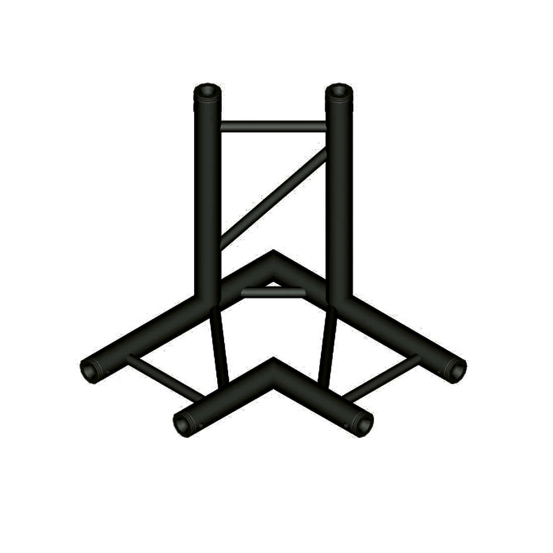 DuraTruss DT 32/2-C31H-LD90 black – stigetruss i DT 32/2 Black-serien
