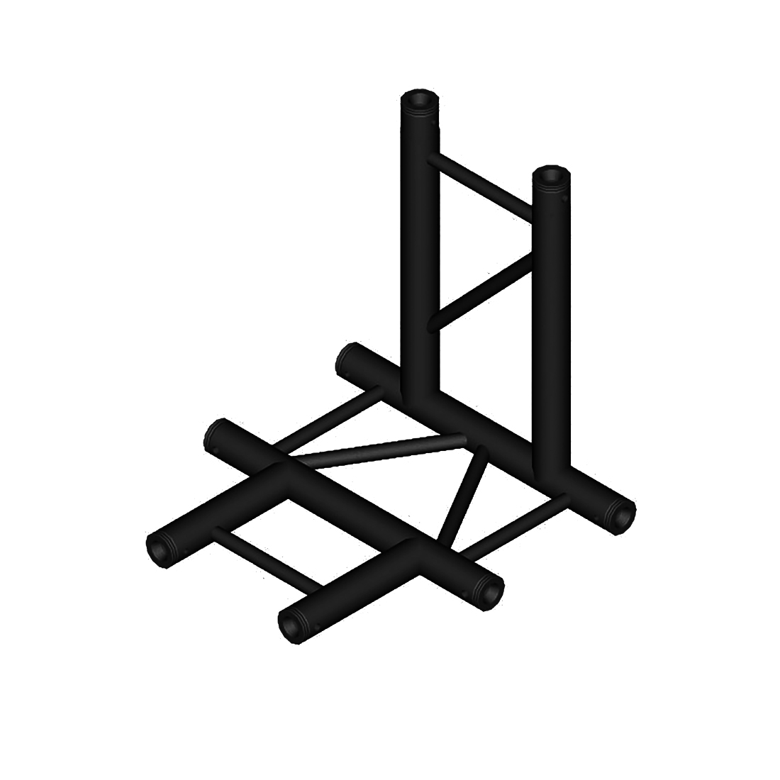 DuraTruss DT 32/2-T42H-TD Black – stigetruss i DT 32/2 Black-serien