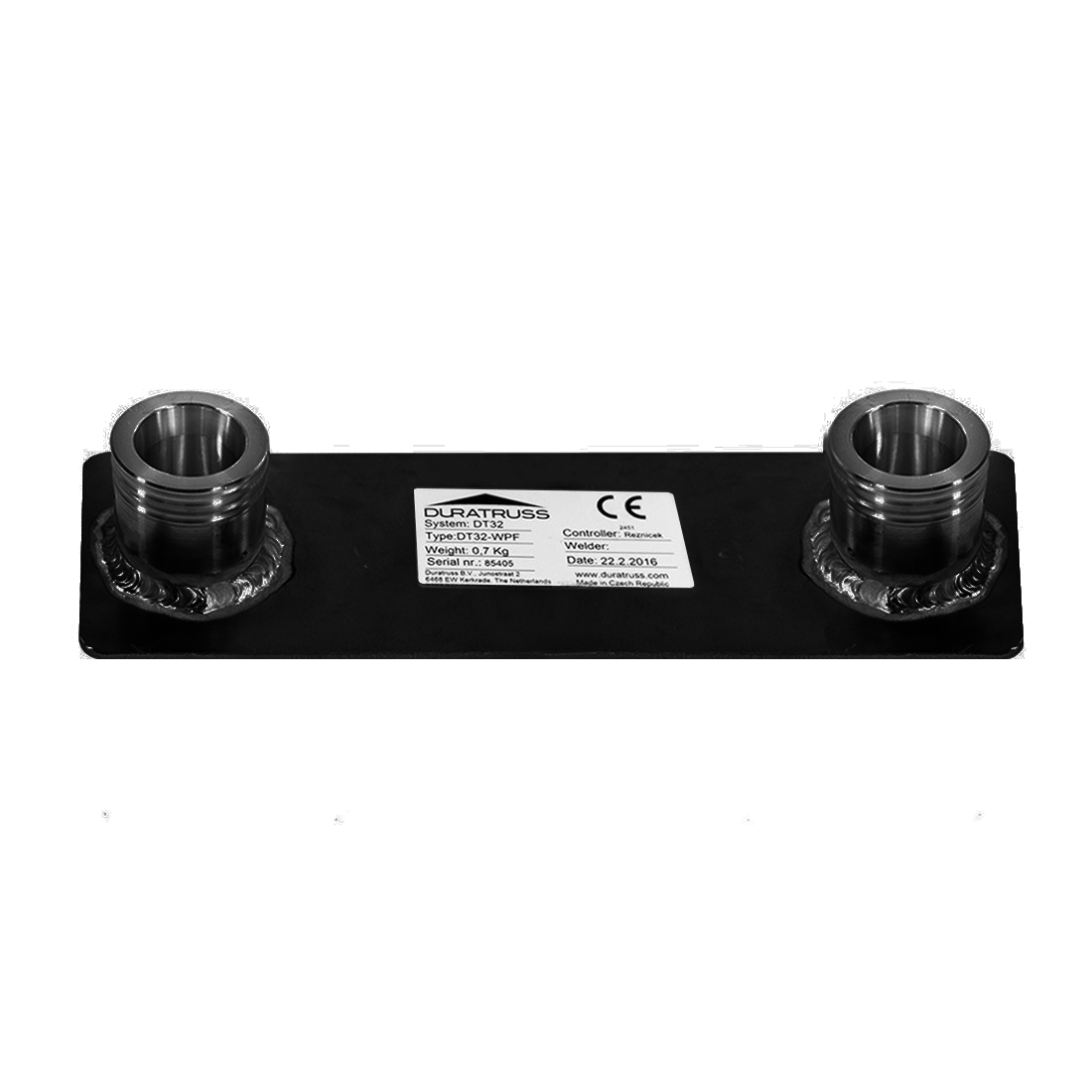 DuraTruss DT 32-BPF black – baseplate for truss