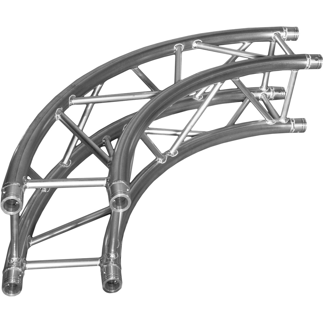 DuraTruss DT 34/2-Circle Part-2m-90° – firkanttruss i DT 34/2-serien