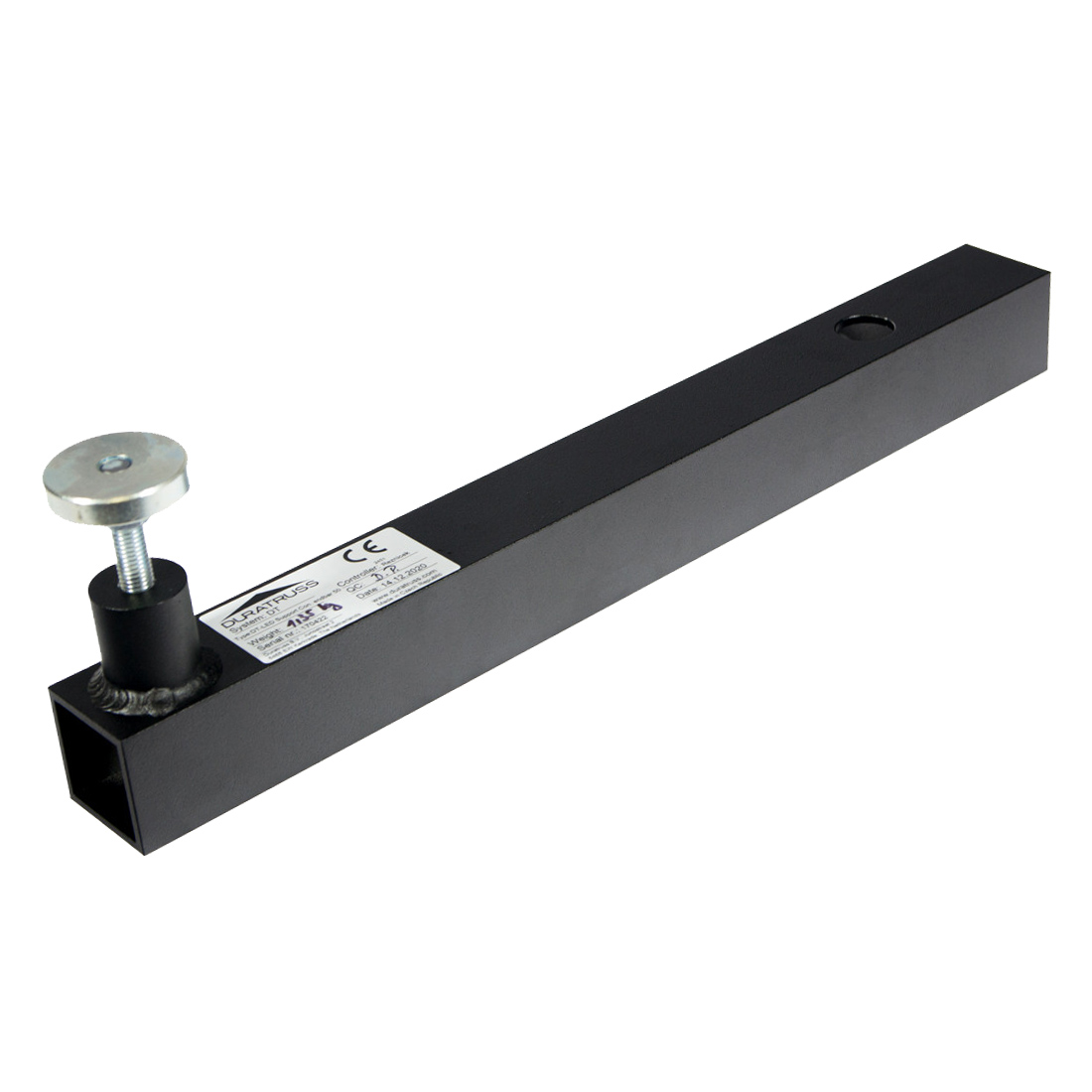 DuraTruss DT LED Support Connection EndBar50 Black – komponent til LED-ramme