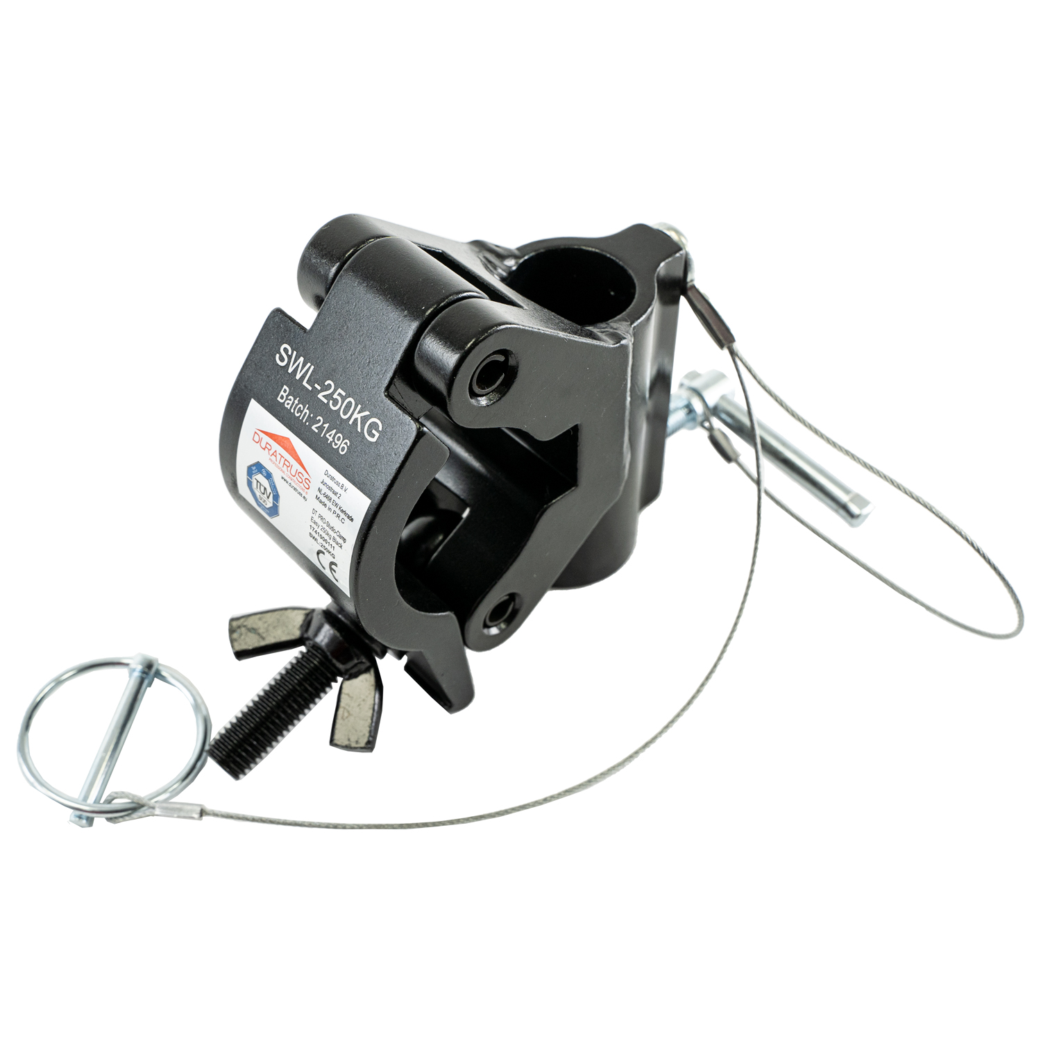 DuraTruss DT PRO-Studio-Clamp Easy 250kg Black – klemme/coupler for 48–51 mm