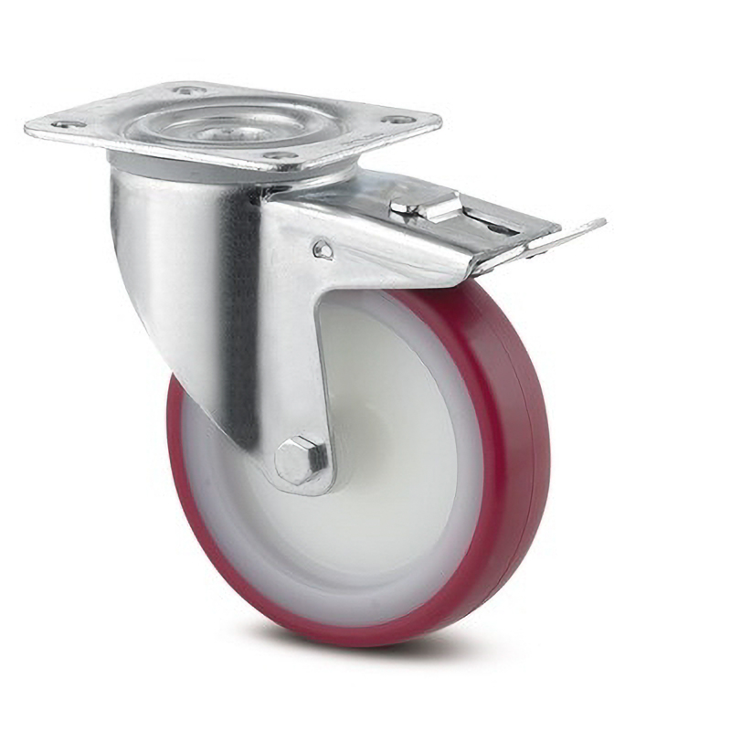 DuraTruss Tente Red wheel with brake 100mm – transportvogn