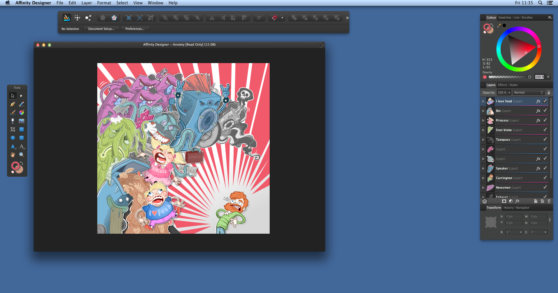 Separated workspace mode