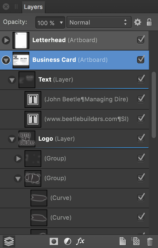 Layers panel