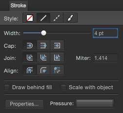 Stroke panel