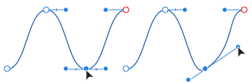 Drag control handles