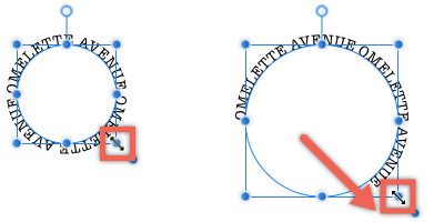 Reflowing path text