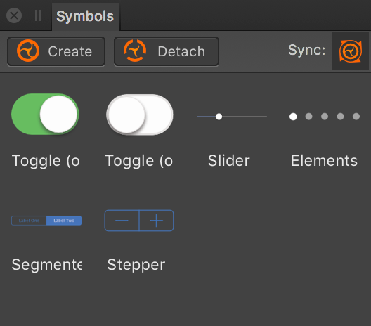 Sous-fenêtre Symboles