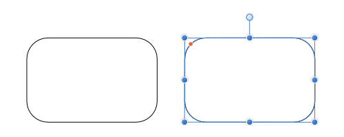Rectangle arrondi par défaut