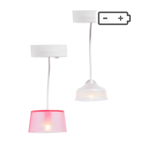 Lundby 2 taklampor batteri