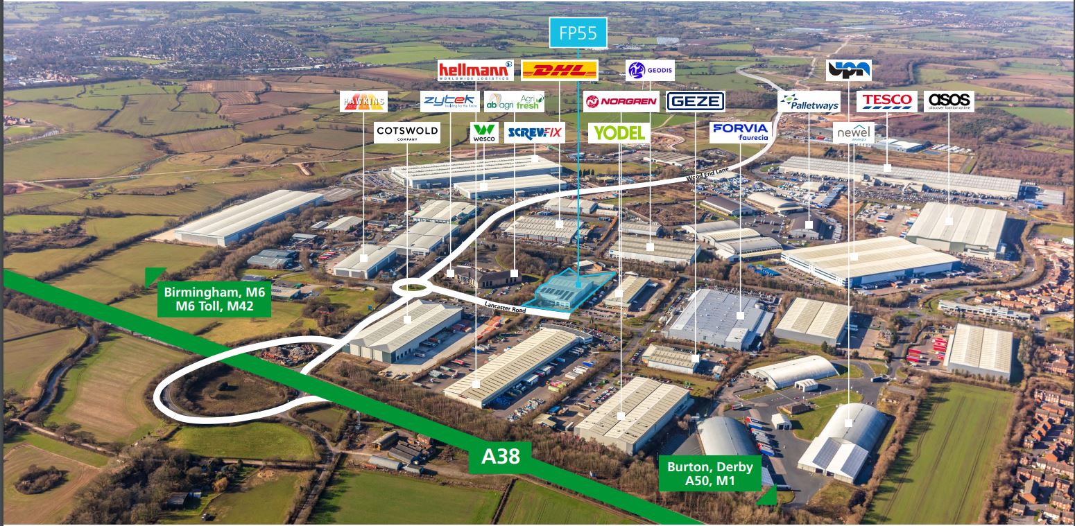 Distribution Warehouse To Lease In FP55, Lancaster Road, Fradley Park, Lichfield, West Midlands, WS13, FP55, Lancaster Road, Fradley Park, Lichfield, West Midlands, West Midlands, WS13 8RY