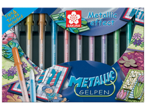 Metallic set 10 gelpennen